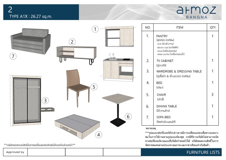 Type A1X_Furniture List 002