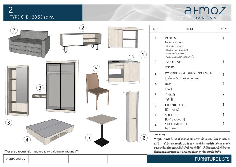 Type C1B_Furniture List 002