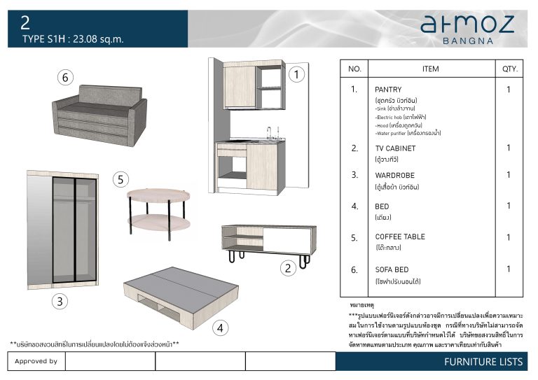 Type S1H_Furniture List 002