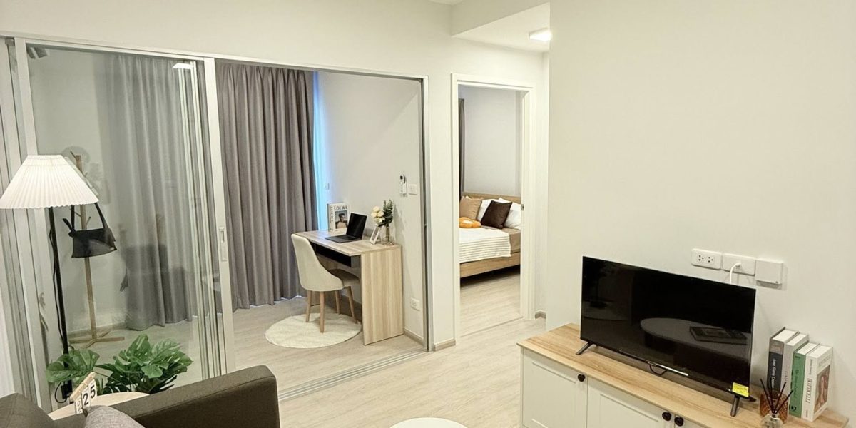 Plum Condo สุขุมวิท 62 ขนาด 35 ตารางเมตร 2 ห้องนอน 1 ห้องน้ำ